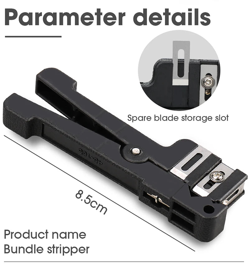 45-162 45-163 45-165 Fiber Optic Stripper Coaxial Cable Stripper Optical Cable Slitter Wire Stripper Tool Beam Tube Stripper
