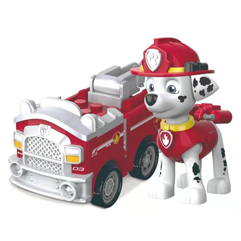 Genuine Paw Patrol PVC Cartoon Model Car 4-6cm Ryder Mashall Chase Rubble Skye Puppy Patrol Toys Figure Children Christmas Gifts