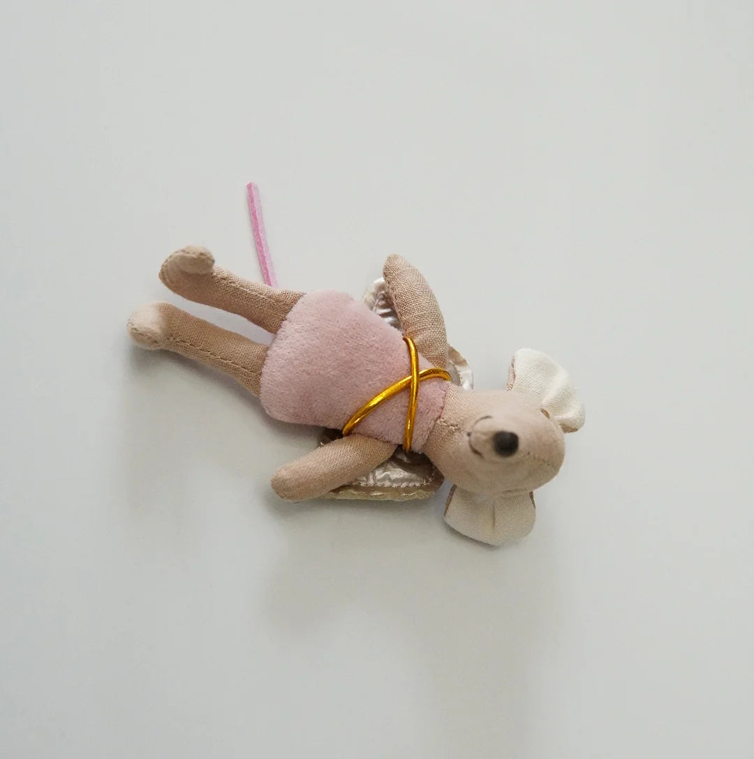 Danish Fabric Mouse Doll Cute Angel Wing Mouse Doll Zodiac Gift Rag Doll Knick-Knack