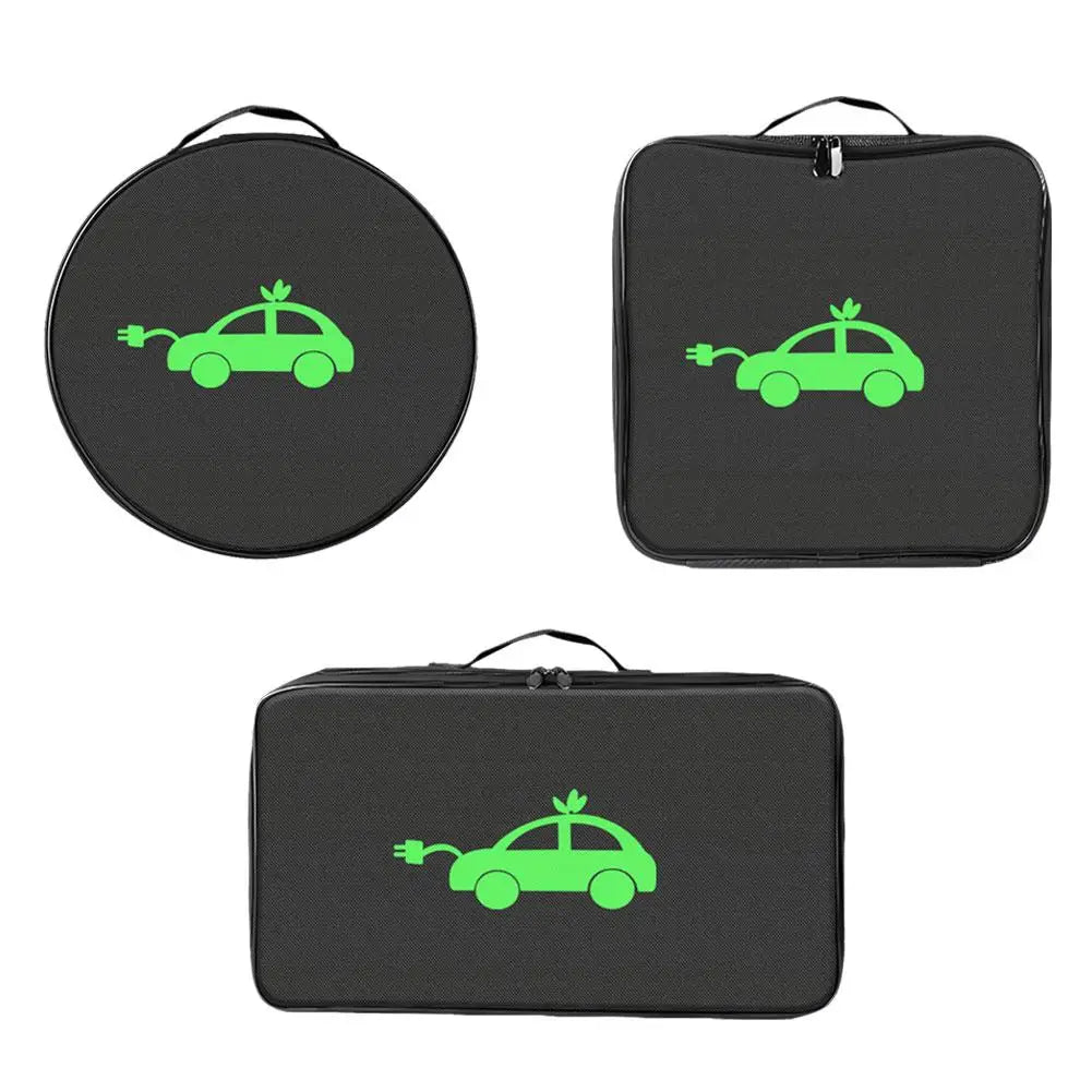 EV Cable Organizer Bag Electric Car Charger Box Charging Organizer Jumper Cable Bag Electric Vehicle Charging Cable Case