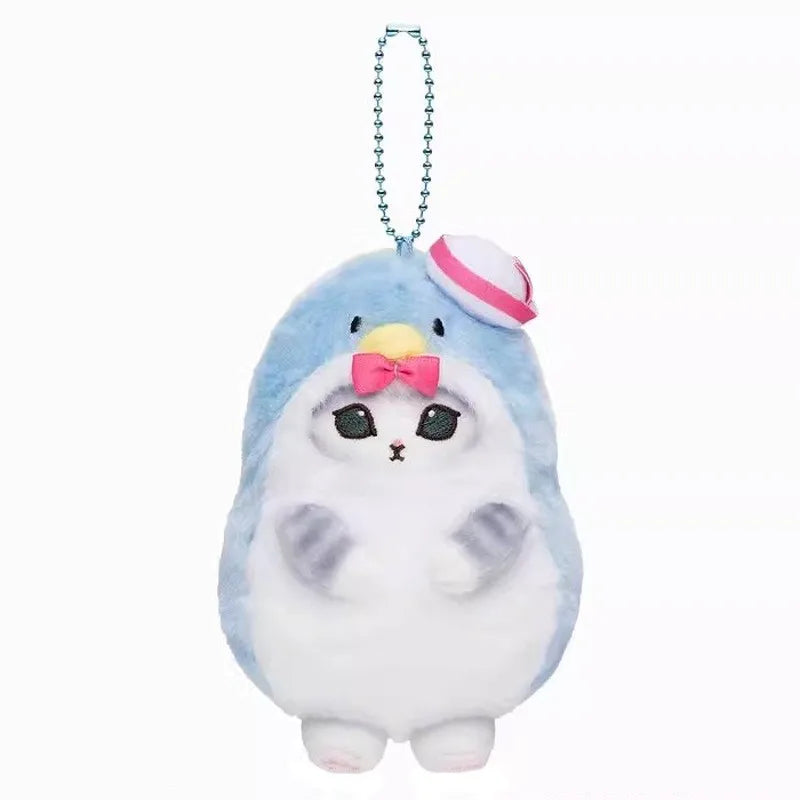 Anime Shark Cat Co Branded Cross-dress Kuromi Hello Kitty Cinnamoroll Plush Toys Collect Decoration Pendant Gift