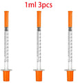 45pcs/20pcs/3pcs 0.5/1ml Disposable Veterinary Syringes with Needles for Pets and Farm Animals