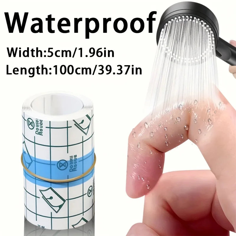 1 Roll Transparent Self-Adhesive Tape, PU Material Bandage Portable Finger Protector, Anti-Friction Sticker for Bathing