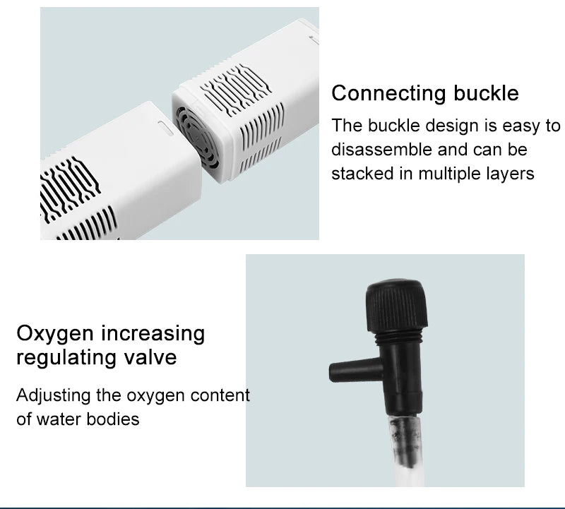 Aquarium Filter Pump Fish Tank Submersible Silent Air Oxygen Aerator Water Change Pump Aquarium Air Pump Wave Maker 220v