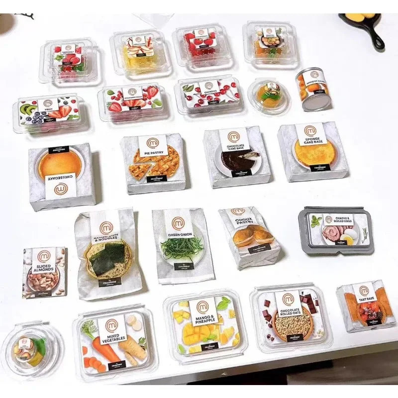 Mini Brands Capsule Toys Surprise Ball Mini Create Masterchef Blind Box Mini Figure Accessories Collectible Toys Kids Gifts