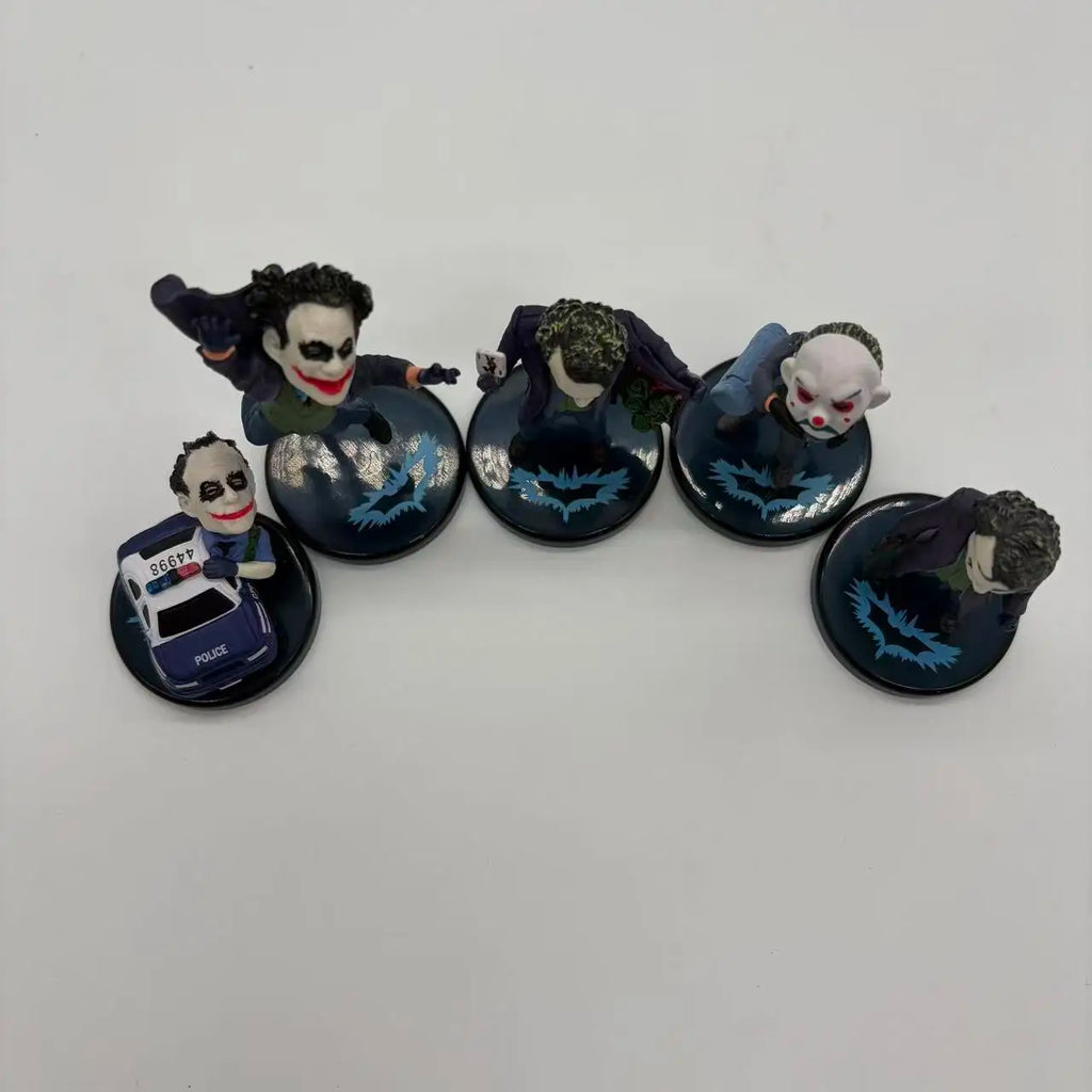 5pcs/set The Dark Knight Joker PVC Action Figure Collectible Model Toy 6~10cm