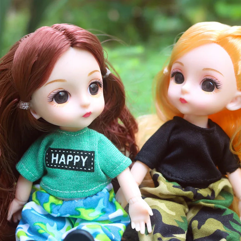 doll 16cm Cute And Elegant Style, 13 Articulated Dolls With Movable Joints Clothing Matching BJD Princess 1/12 Girl Gift Toy