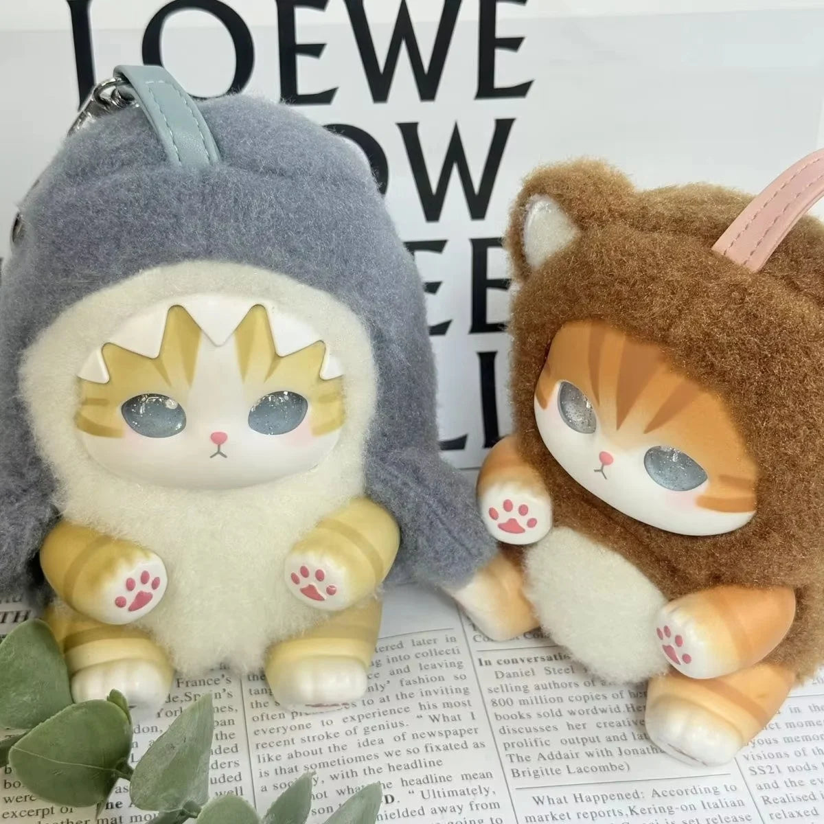 new Mofusand Vinyl Series Toys Shark Cat Surprised Box Toy Ornaments For Kids birthday girl Gift Pendant replica