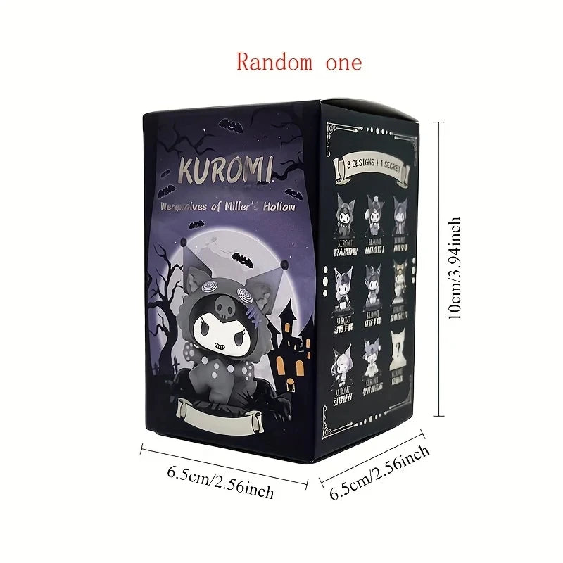 Sanrio Blind Box Cartoon Kuromi Doll Lucky Divination Anime Series Action Figure Model Doll Child Toy Desktop Decor Birthday Gif