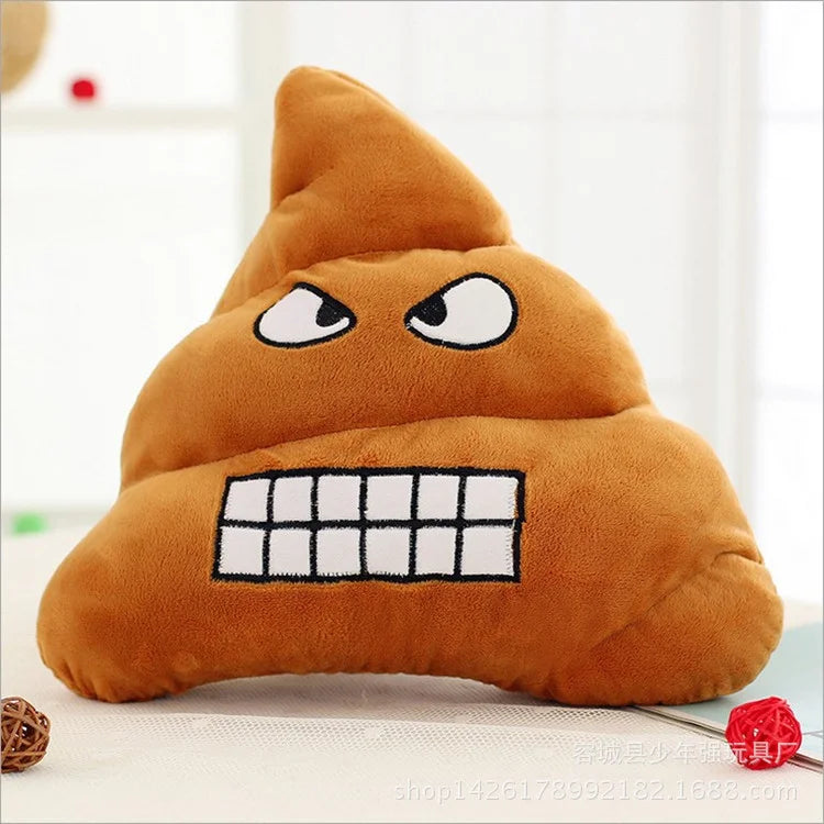 Funny Plush Pillow Super Poop Soft Toy Cute Face Expression Shit Doll Poop Stuffed Toy for Children Birthday Christmas Gift