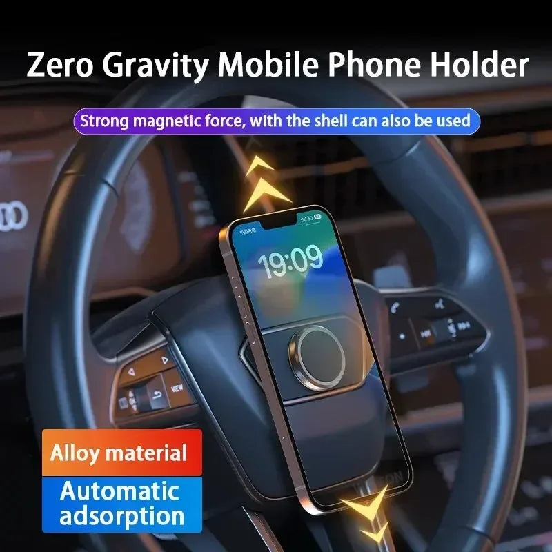 Magnetic Car Phone Holder Mount Without Gravity Mobile Cell GPS Magnet Suction Support In Car Bracket for iPhone Samsung Stand