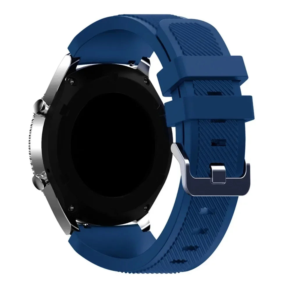 20mm 22mm Band for Samsung Galaxy Watch 7/5/6/4/3/46mm/active2/Gear s3 Frontier/Sport silicone bracelet Huawei GT 4/3/2/2E strap
