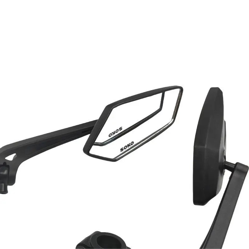 Universal Bike Handlebar Mirrors Motorcycle Rear View Mirror HD Wide Angle & 360° Rotating Back Sight Rearview Motorcycle Mirror
