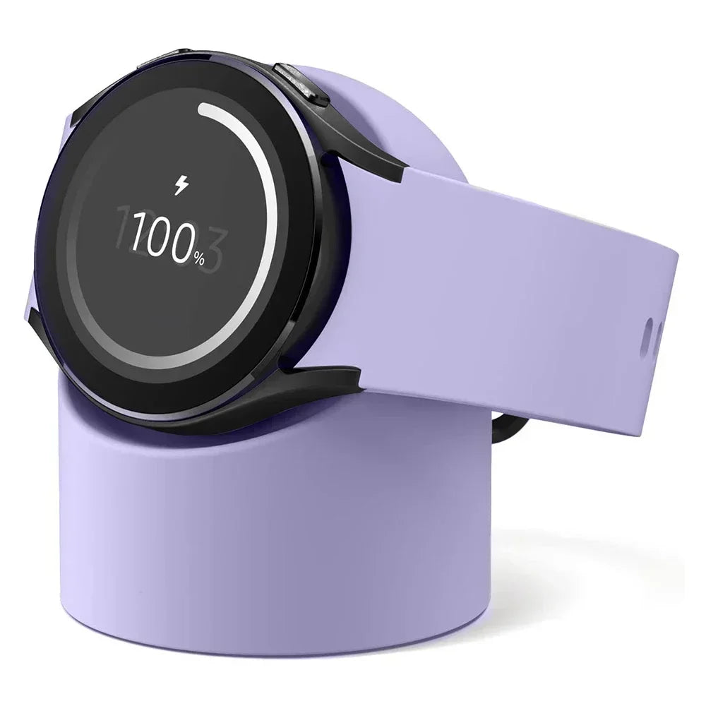 Compatible with Samsung Galaxy Watch 7 6 5 Charger Stand 40 44 46mm Galaxy Watch 5Pro Charger silicone Stand Charging base