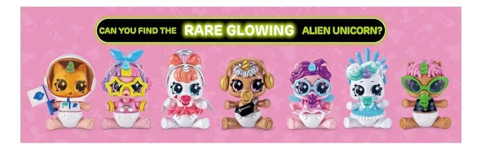 Surprise 5 Capsule Toys Newborn Unicorn Squad Mini Rainbocorn Blind Box Surprise Ball Anime Figure Collectible Toys