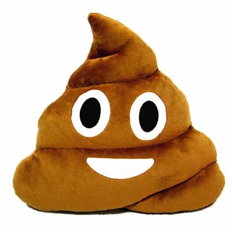 Funny Plush Pillow Super Poop Soft Toy Cute Face Expression Shit Doll Poop Stuffed Toy for Children Birthday Christmas Gift