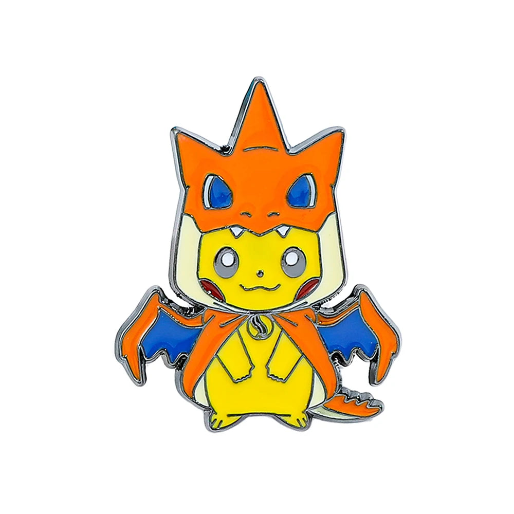 Anime Pikachu Squirtle Enameled Brooch Pin - Pokemon Lapel Badge Jewelry Accessory for Clothing And Backpacks