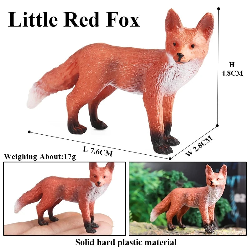 Oenux Simualtion Cute Forest Wild Animals Action Figures Owl Pangolin Manatee Rabbit Model Miniature Cake Toppers Kids Gift Toy