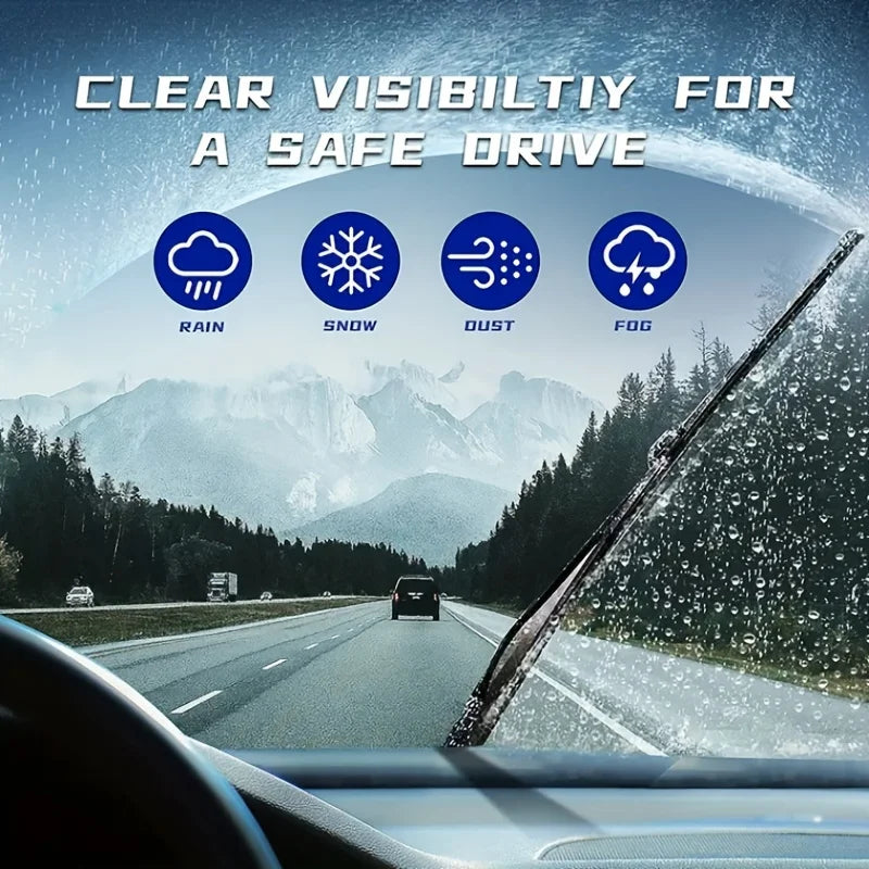 For Nissan Micra K12 2002-2010 Car Wiper U-type Soft Rubber Boneless Wiper HD Quiet Durable Automotive Wiper 21"+18"