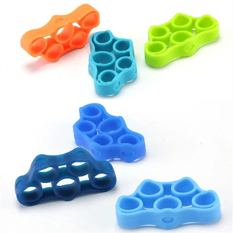 1/2/3/4/8pcs Hand Gripper Silicone Finger Expander Exercise Hand Grip Wrist Strength Trainer Finger Exerciser Resistance Bands