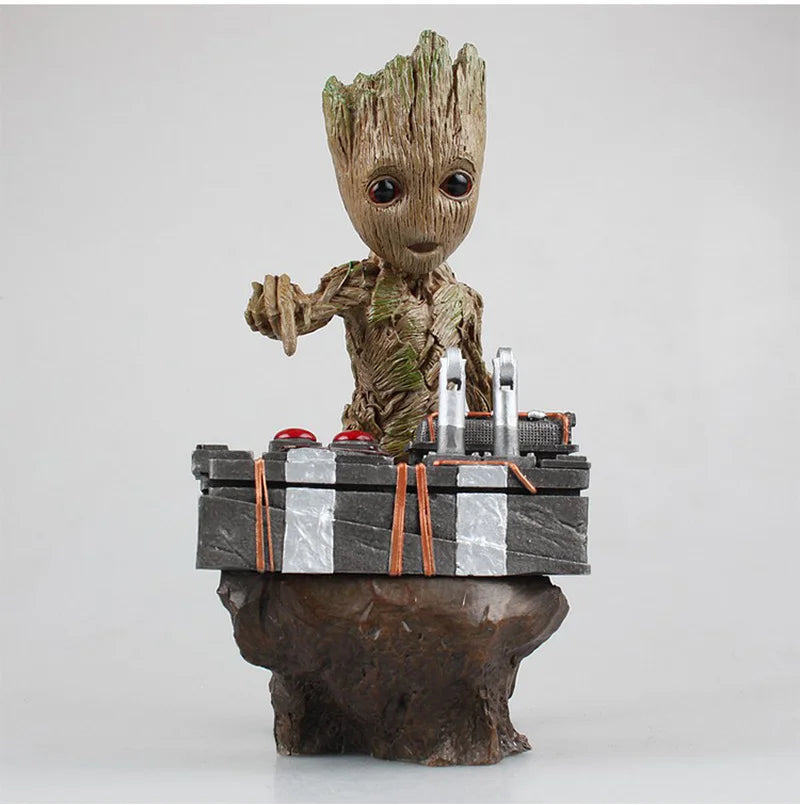 Marvel Guardians Of The Galaxy Groot Statue Model Avengers Cute Baby Tree Man Pvc Anime Action Figure Toys Collection Kids Gift