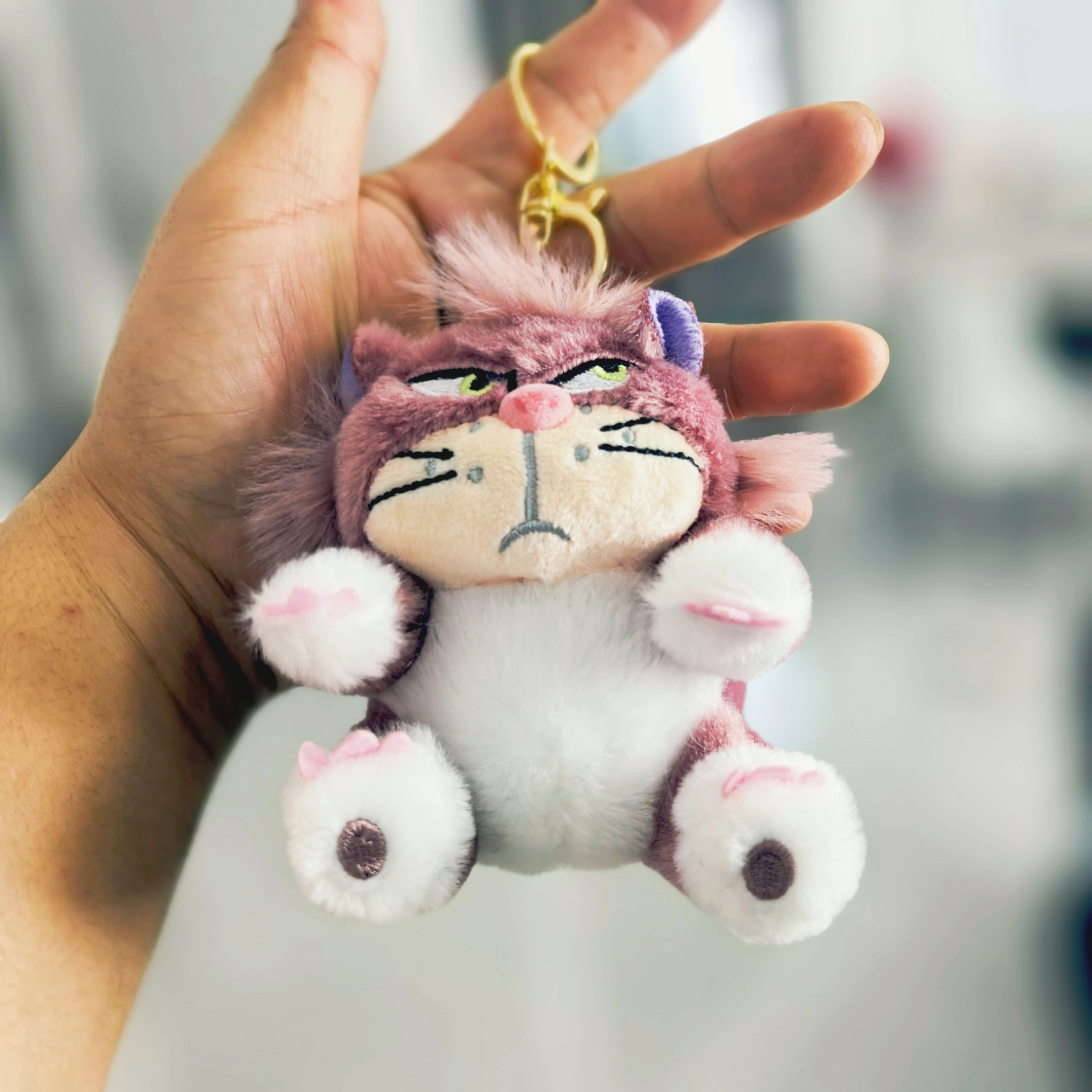 12cm 4 Colors Lovely Lucifer Plush keychain Doll Kawaii Bag Pendant Plush Stuffed Toy Backpack Pendant Birthday Gift For Childre