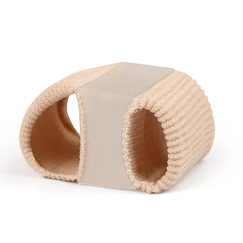 Gel Bunion Toe Separator W/Fabric Lining for Big Toe,Silicone Toe Spacers Breathable Toe Corrector Protector for Overlapping Toe