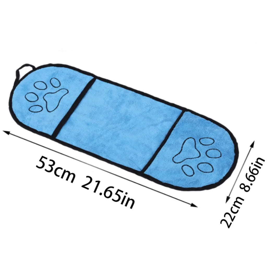 1Pcs Super Absorbent Pet Bath Towel Quick-drying Cat Towels Convenient Soft Bath Robe Dry Pet Cleaning Washcloth Dog Accessories