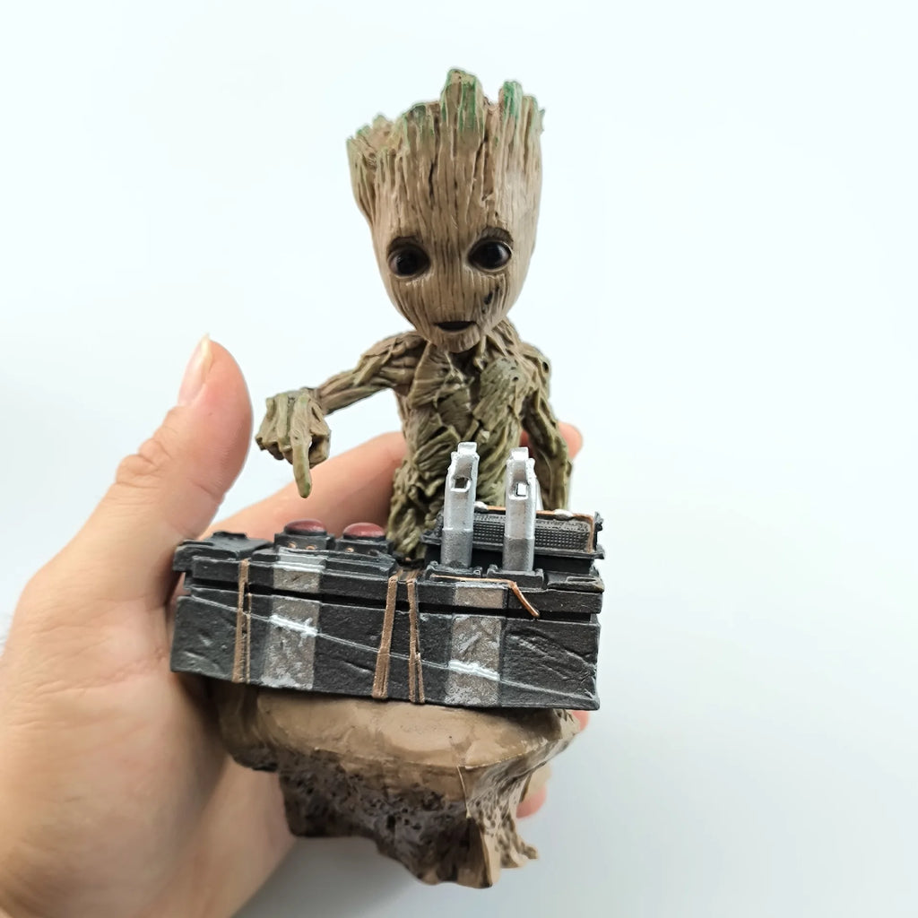 Marvel Guardians Of The Galaxy Groot Statue Model Avengers Cute Baby Tree Man Pvc Anime Action Figure Toys Collection Kids Gift