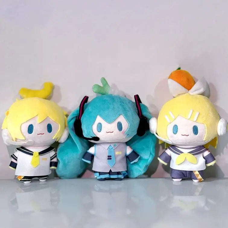 Hatsune Miku Plush Doll Toys Kagamine Len Rin Backpack Keychain Cute Stuffed Dolls Collection Model Ornament Toy Girls Gift