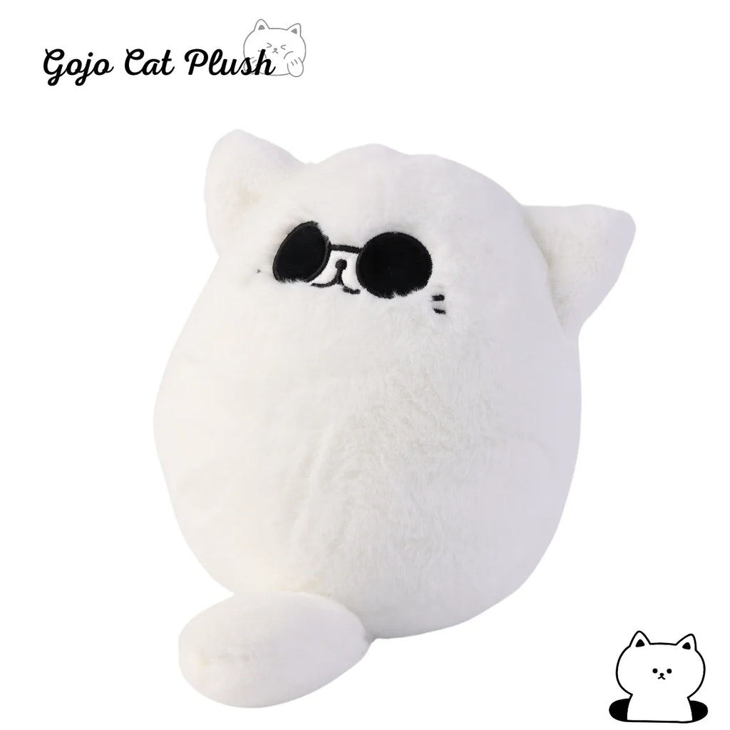 30cm Soft Gojo Cat Plush Pillow Hot Anime Sunglasses White Cat Plushies Toys Stuffed Animals Doll Home Decor Kids Birthday Gift