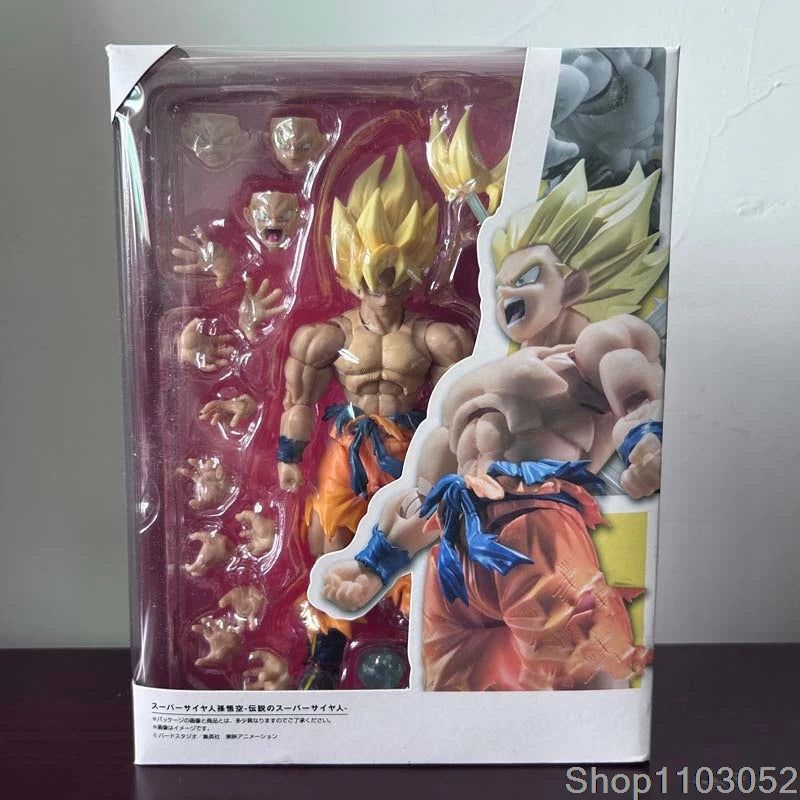Dragon Ball Z Son Gokul Action Figure SHFiguarts Anime War Damage Super Saiyan Collection Model Birthday Gifts