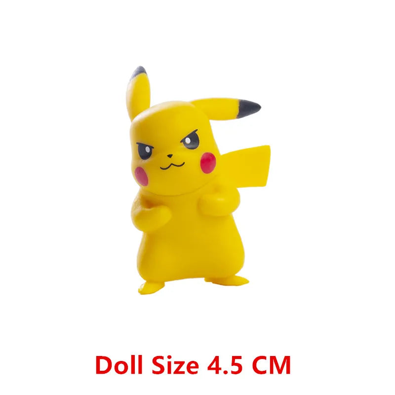 Pokemon Anime Figure Pikachu Eevee Charizard Mewtwo Cartoons Figure Collection Model Pocket Monster Action Toys Birthday Gift