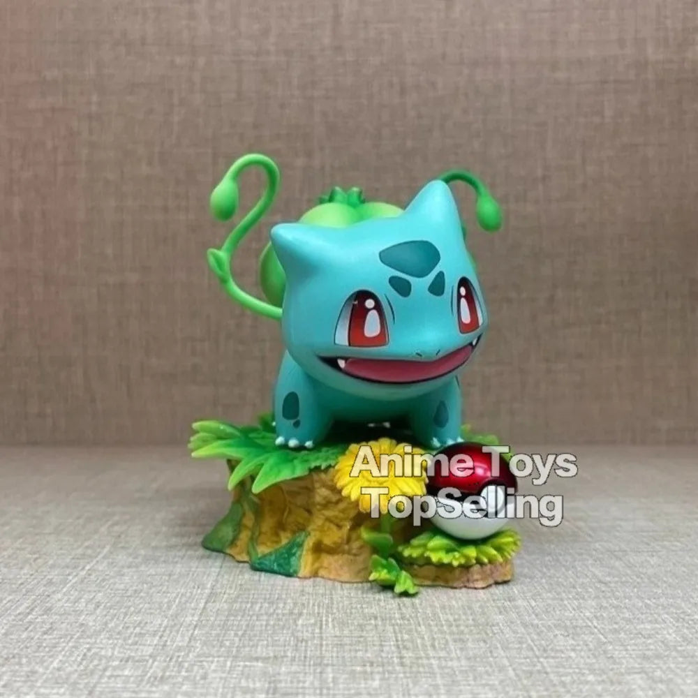 10cm/3.94in Anime Pokemon Figure Bulbasaur Action Figures Pvc Collection Model Toys for Gifts