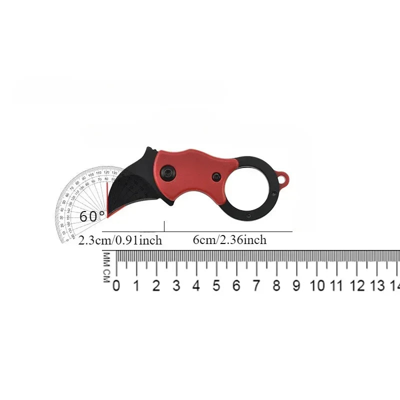 NEW Mini Keychain Pocket Knife Stainless Steel Camping Small Mini Portable Knife Peeler Fixed Blade Multi EDC Tool with Chain