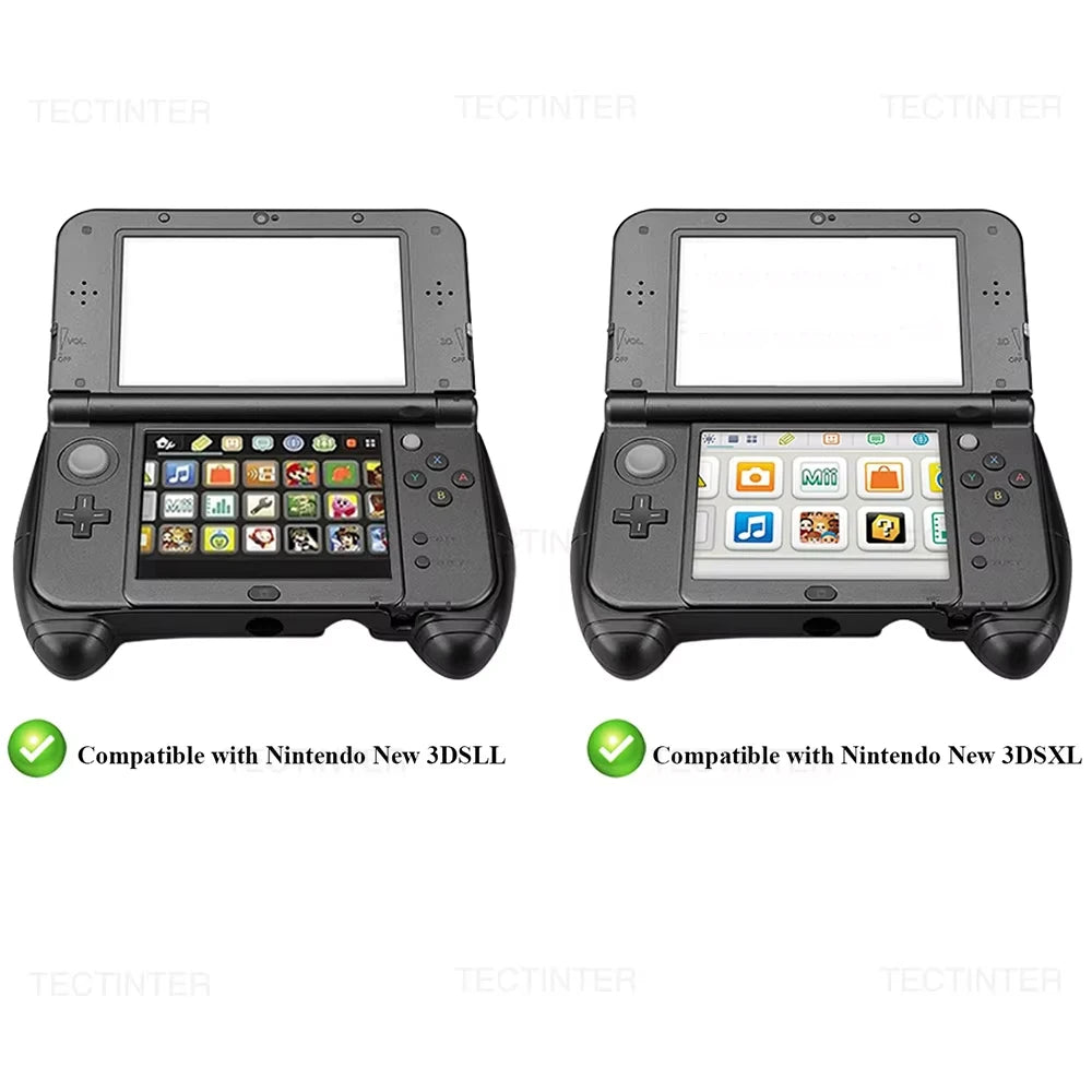 Protective Cover Holder Game Controller Case Plastic Hand Grip Handle Stand Compatible Nintendo New 3DS XL LL  (New version)