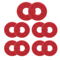 Miwayer 10 Pcs Guitar Rubber Strap Locks Anti Slip PE Pads/Secure and Safe Guitar Strap Locks Compatible Guitar Protect
