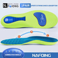 Green Orthopedic Insoles for Sport Shock-absorbing Insole for Shoes Arch Support Plantar Fasciitis Templates Pads Men Women Sole
