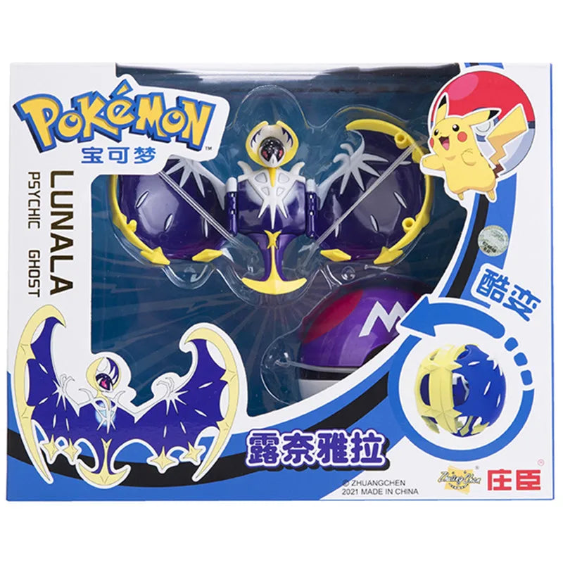 About Pokemon Anime Figure Charizard Pikachu Gyarados  Pocket Monster Figure Pokeball Action Deformation Toy Model Gift