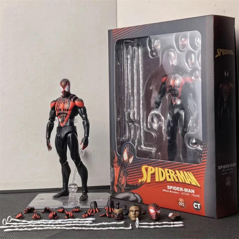Ct Toys Mafex 001Spiderman Peter Parker Andrew Garfield The Amazing Spider-Man Shf Anime Action Figure Figurine Toys Customized
