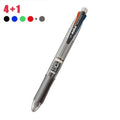 5 In 1 Multicolor Ballpoint Pens 4 Colors Ball Pen 1 Automatic Pencil With Eraser For School Office Writing Supplies Stationery