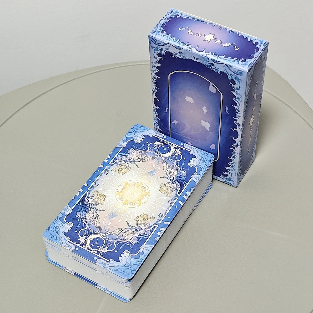 Silent Desolate Tarot Deck 78 Pcs Cartoon Tarot Cards Based on Rider System - 10.3*6cm