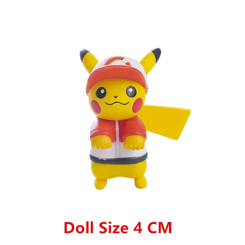 Pokemon Anime Figure Pikachu Eevee Charizard Mewtwo Cartoons Figure Collection Model Pocket Monster Action Toys Birthday Gift