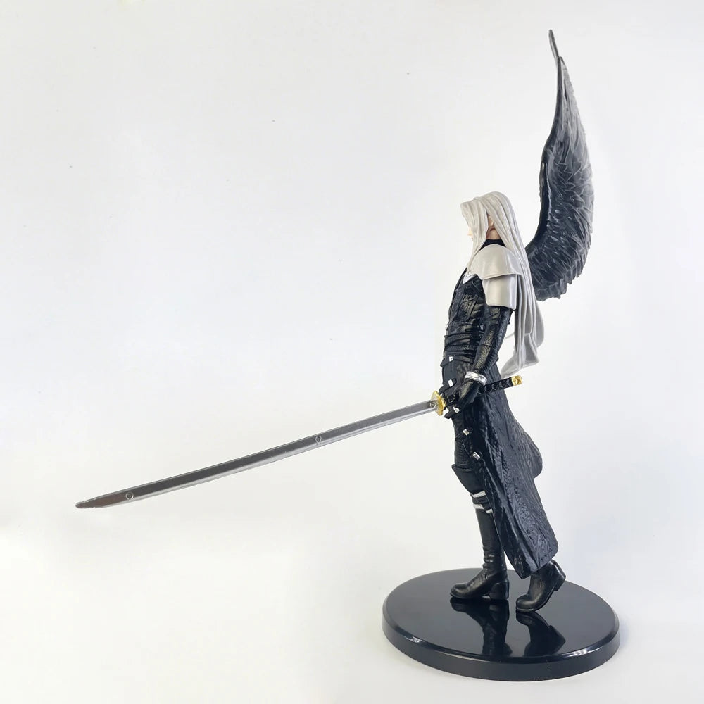 28cm Sephiroth Anime Figure Rebirth One-Winged Angel Action Figure Collection Model Desktop Ornaments Decoration