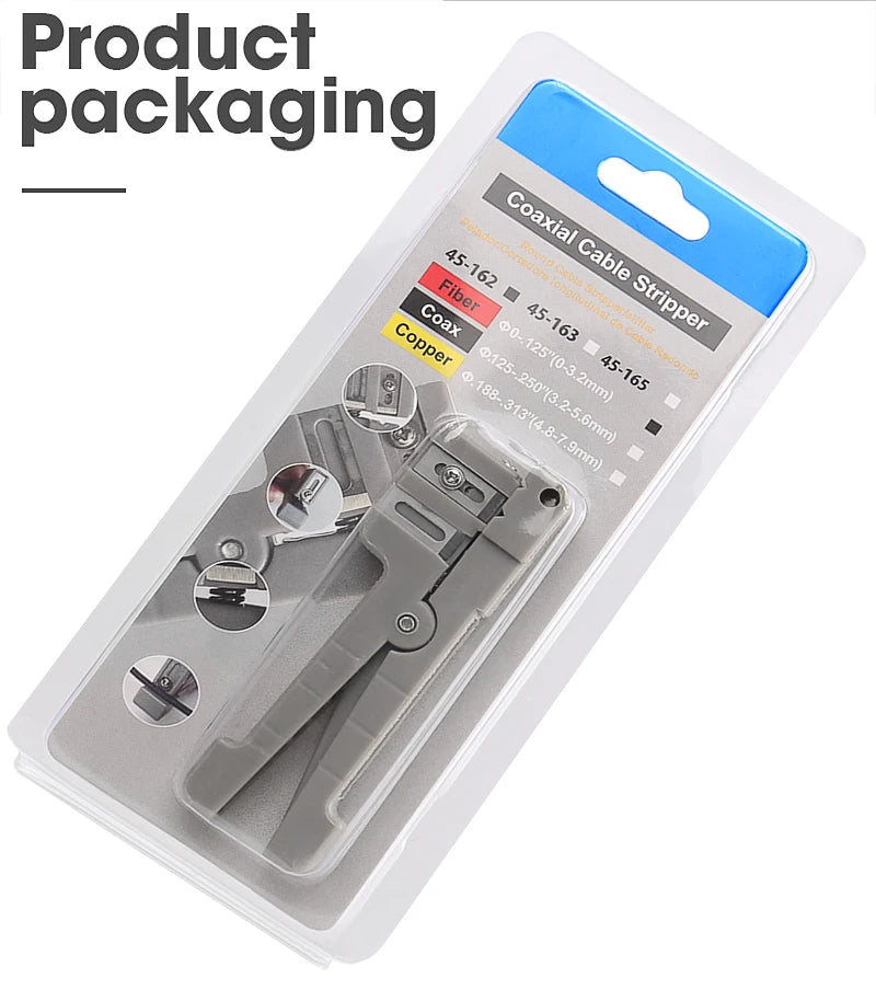 45-162 45-163 45-165 Fiber Optic Stripper Coaxial Cable Stripper Optical Cable Slitter Wire Stripper Tool Beam Tube Stripper