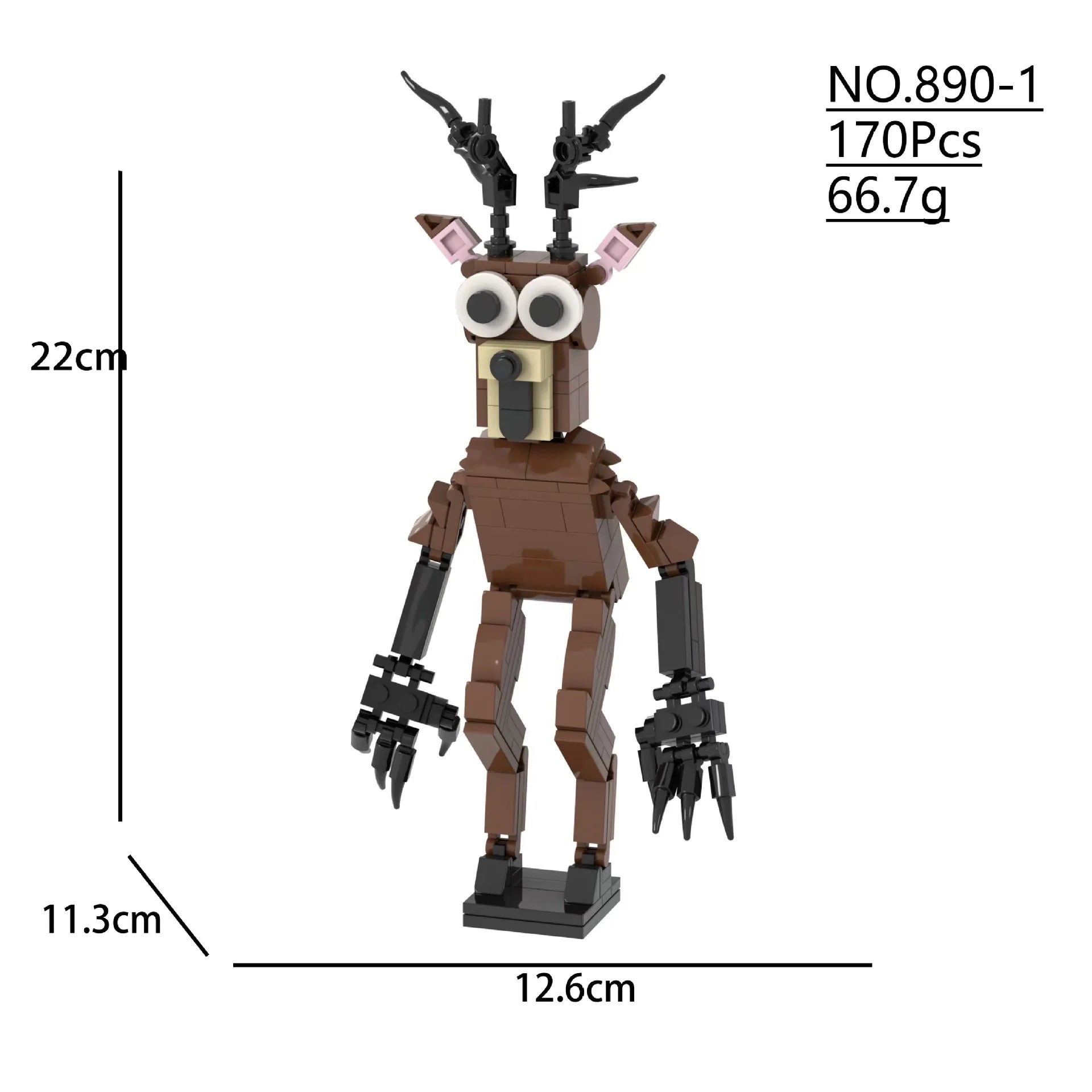 99 Nights in the Forest Toy Owl Goat Deer Monster Building Block Set Model Assembly Building Blocks Halloween Decoration Gift