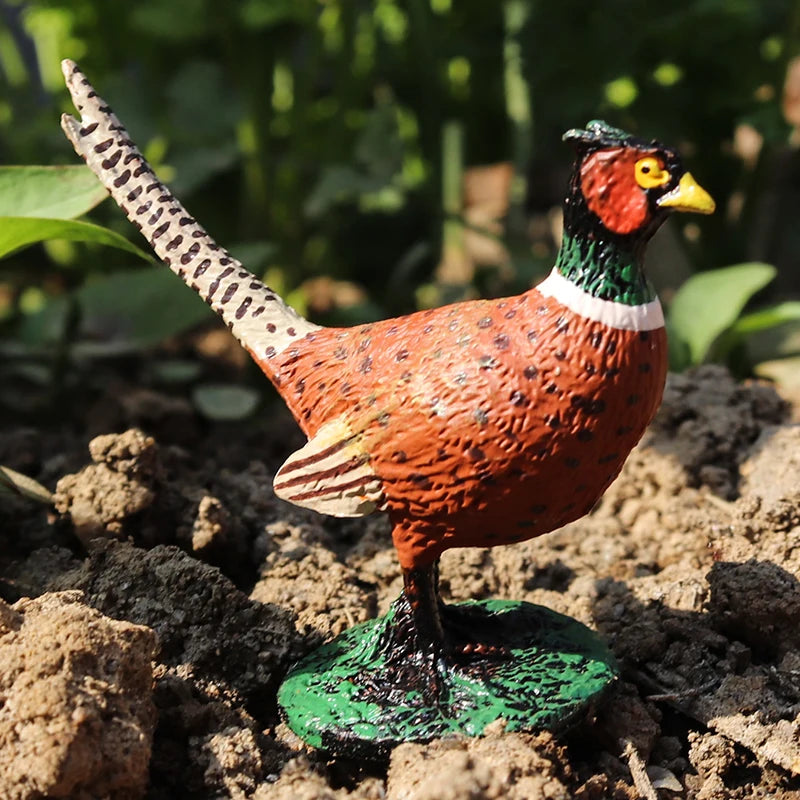 Oenux Lovely Farm Animals Hen Turkey Chook Chicken Cock Action Figure Model Figurines Poultry Miniature Educational PVC Kid Toy