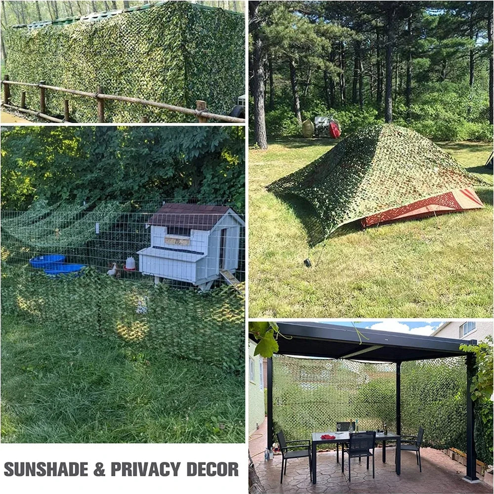 Woodland Camo Netting Camouflage Net Hunting Camo Mesh Sunshade Sail Camping Sun Shelter Car Shade Covers Privacy Cloth