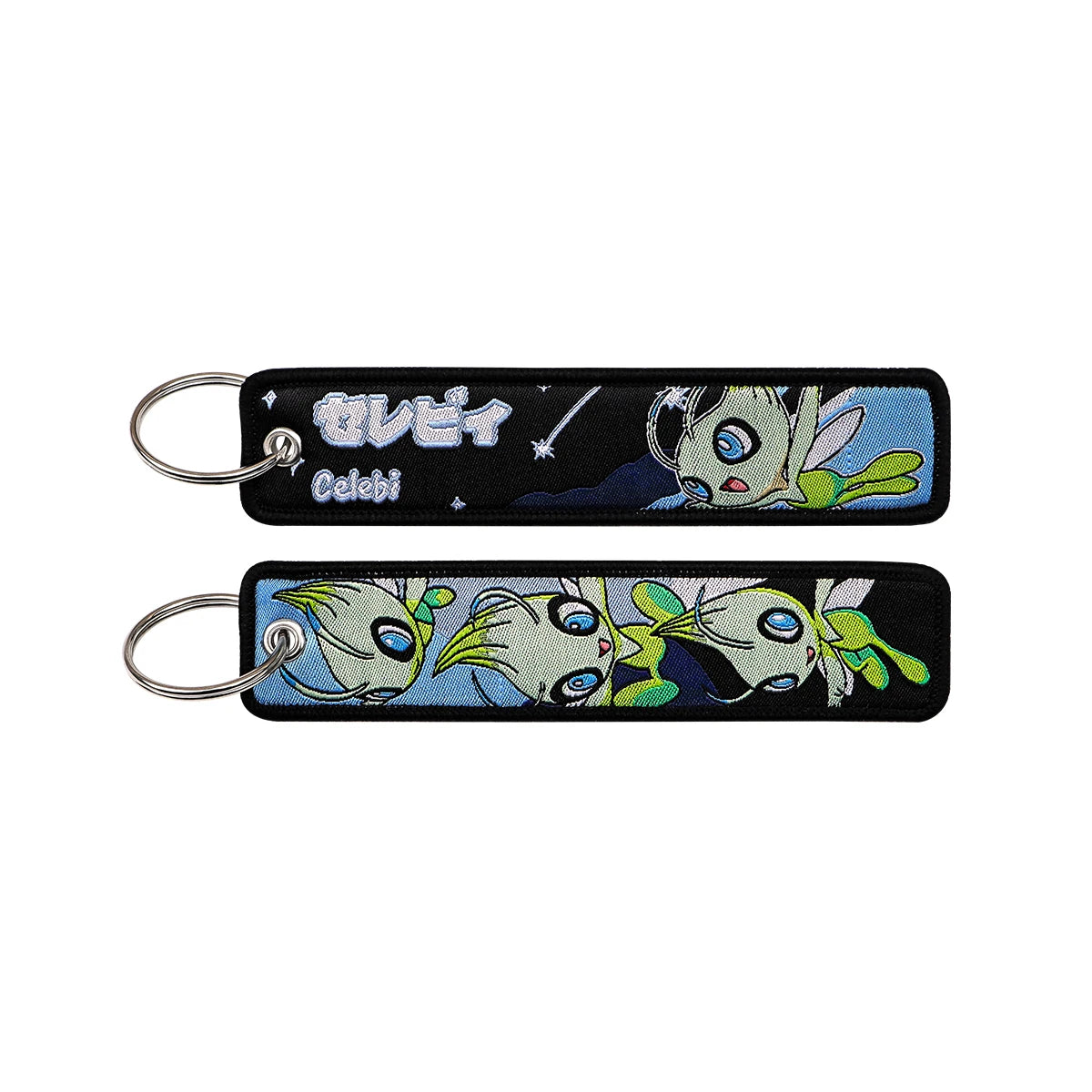 Cute Anime Elf Embroidery Key Fobs Cool Game Key Tags Keychains for Motorcycles Cars Fashion Key Rings Accessories Gifts 1pcs