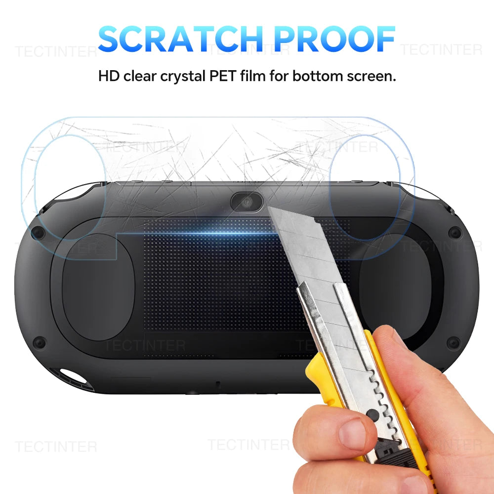 1/2pcs Tempered Glass for Sony PS Vita PSV 1000/PSV 2000 Clear Full HD Screen Protector Front+Back Cover Protective Film Guard